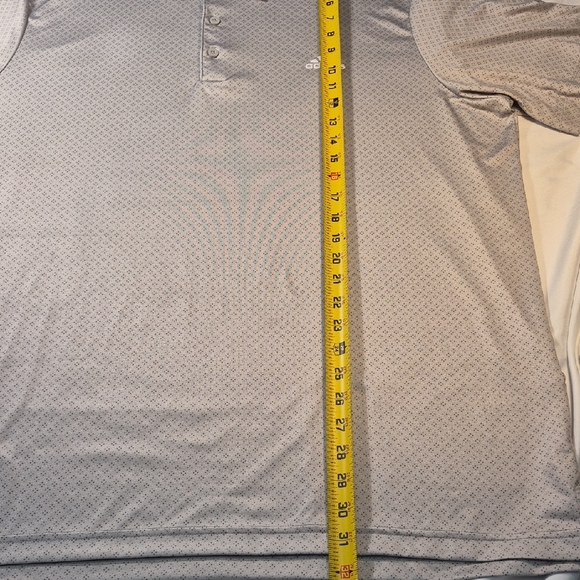 Adidas Golf DryFit Short Sleeve Polo Shirt with Geometric Pattern - Picture 3 of 16